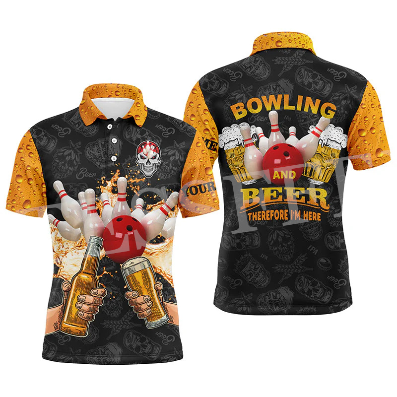اسم مخصص قميص بولو ، 3DPrint ، - مراجعة Short Sleeve Bowling Shirt Retro وسعره