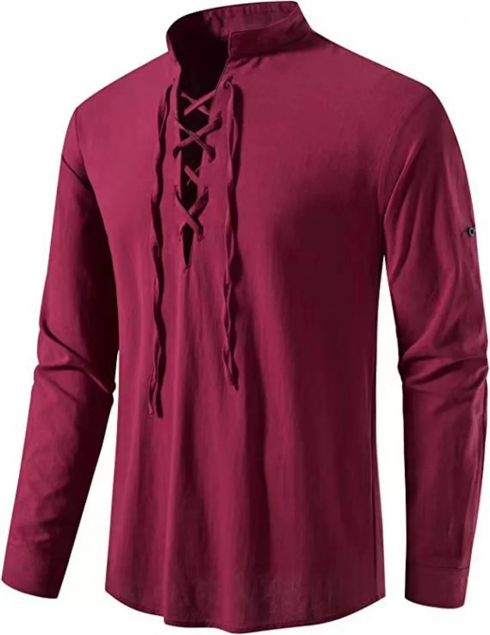 خمر تأثيري القرون الوسطى رجل ا - مراجعة Medieval Gothic Lace Up Pirate Shirt وسعره