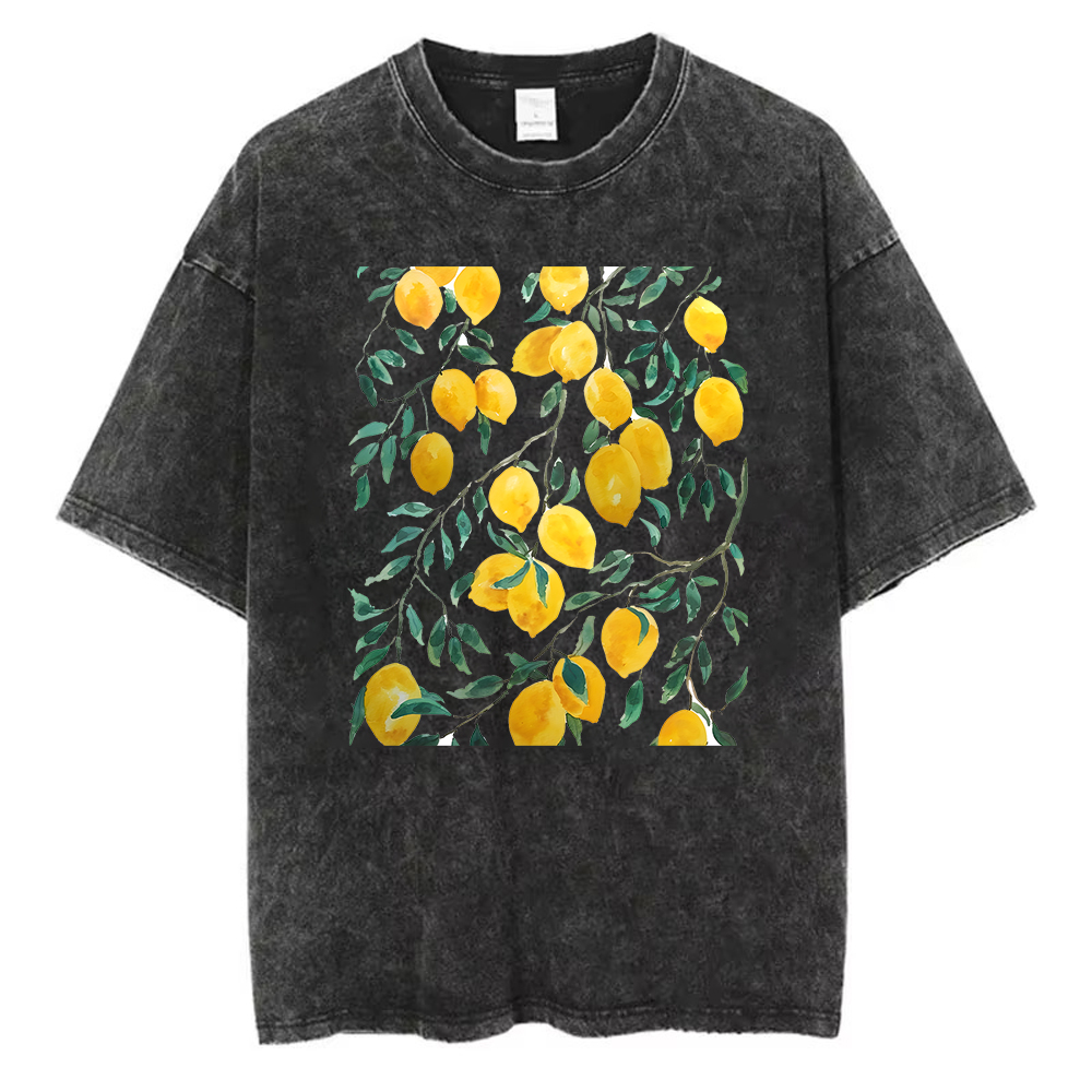 تي شيرت رجالي قطني مغسول بتصمي - مراجعة Acid Wash Vintage Graphic T Shirt وسعره