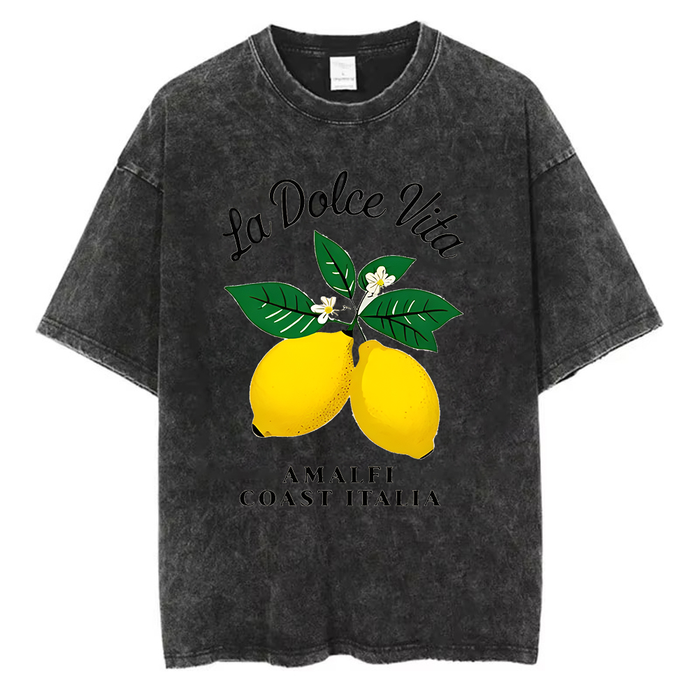 تي شيرت رجالي قطني مغسول بتصمي - مراجعة Acid Wash Vintage Graphic T Shirt وسعره