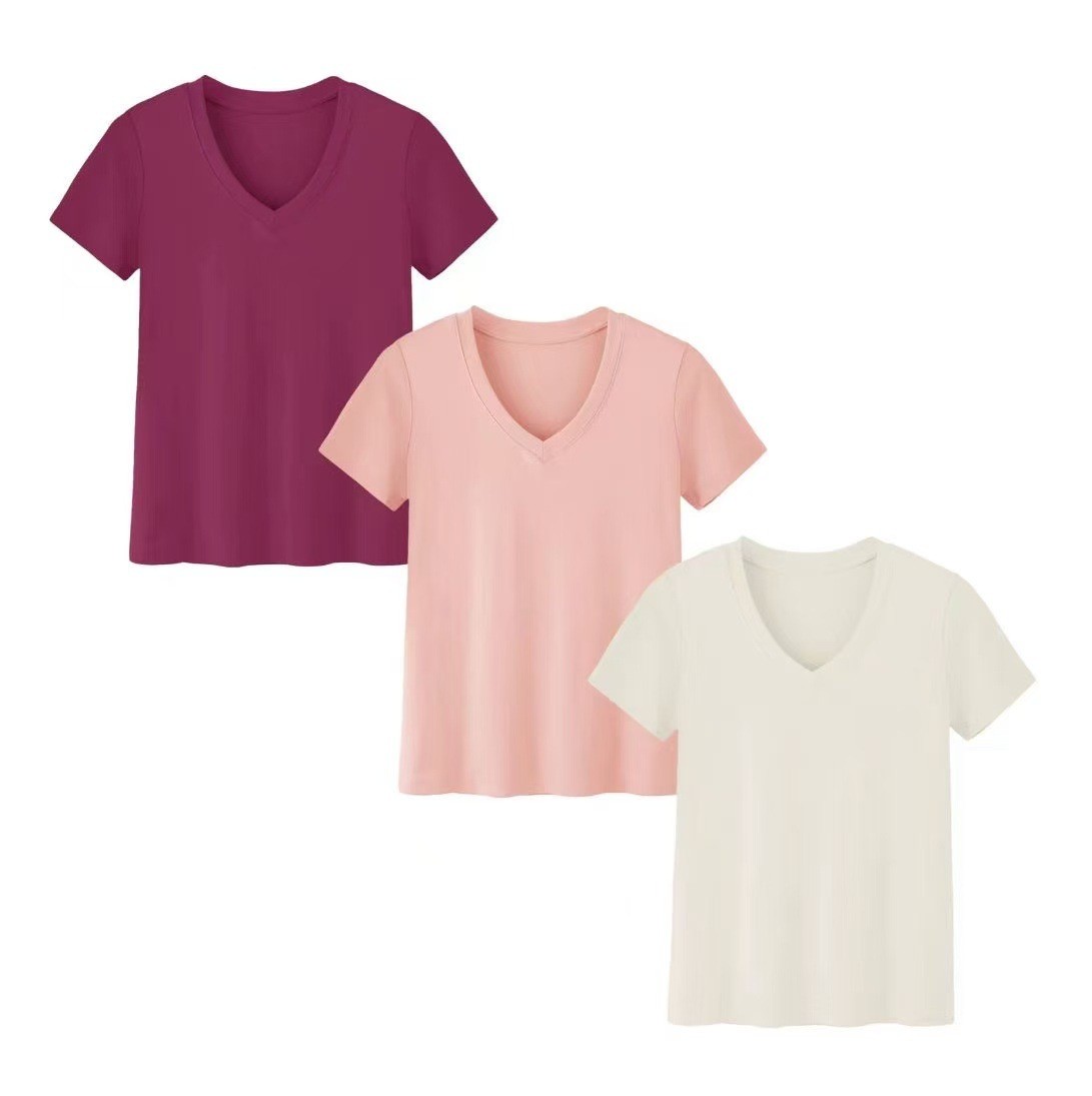 طقم بأكمام قصيرة وياقة دائرية  - مراجعة T-Shirts وسعره