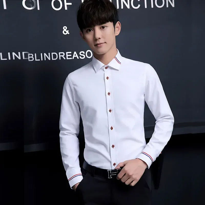 قميص رجالي جديد، تصميم كوري أو - مراجعة Oxford Cotton Casual Shirt Business وسعره