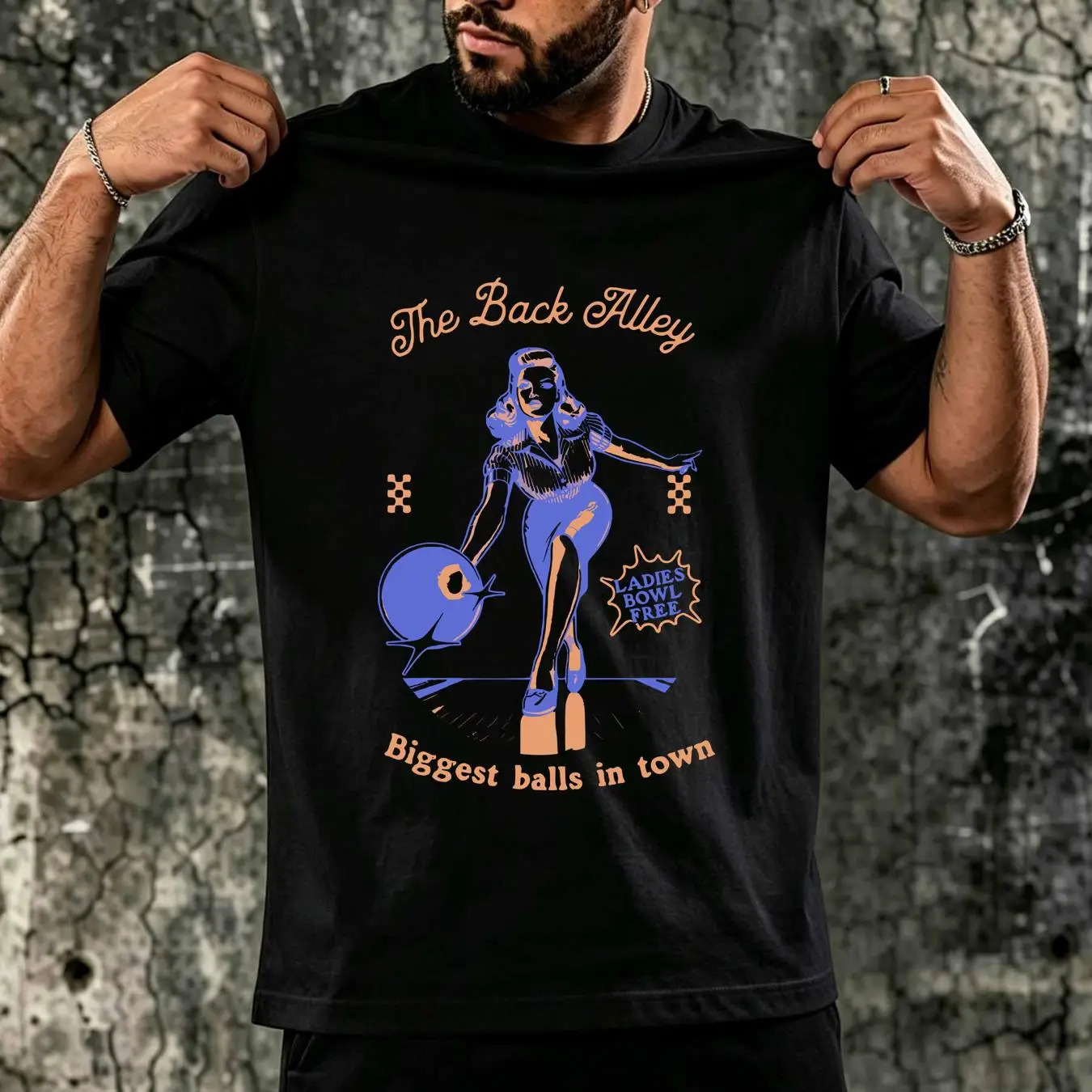 تيشيرت مغسول بتصميم مضحك وعصري - مراجعة Short Sleeve Bowling Shirt Retro وسعره